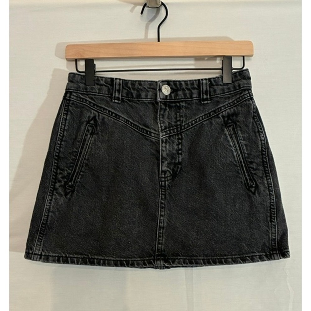 BDG Urban Outfitters Washed Black Denim Mini Skirt size small